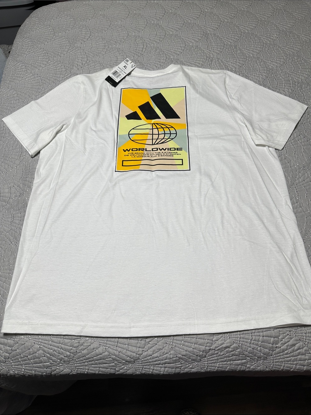 Adidas Men’s Regular Fit White Tee, NWT’s, Size XL